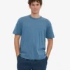 Übergroßes Bio-T-Shirt – Verwaschenes Indigo