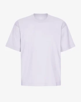 Übergroßes Bio-T-Shirt – Zartes Lavendel