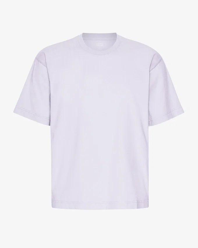 Übergroßes Bio-T-Shirt – Zartes Lavendel