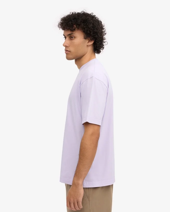 Übergroßes Bio-T-Shirt – Zartes Lavendel