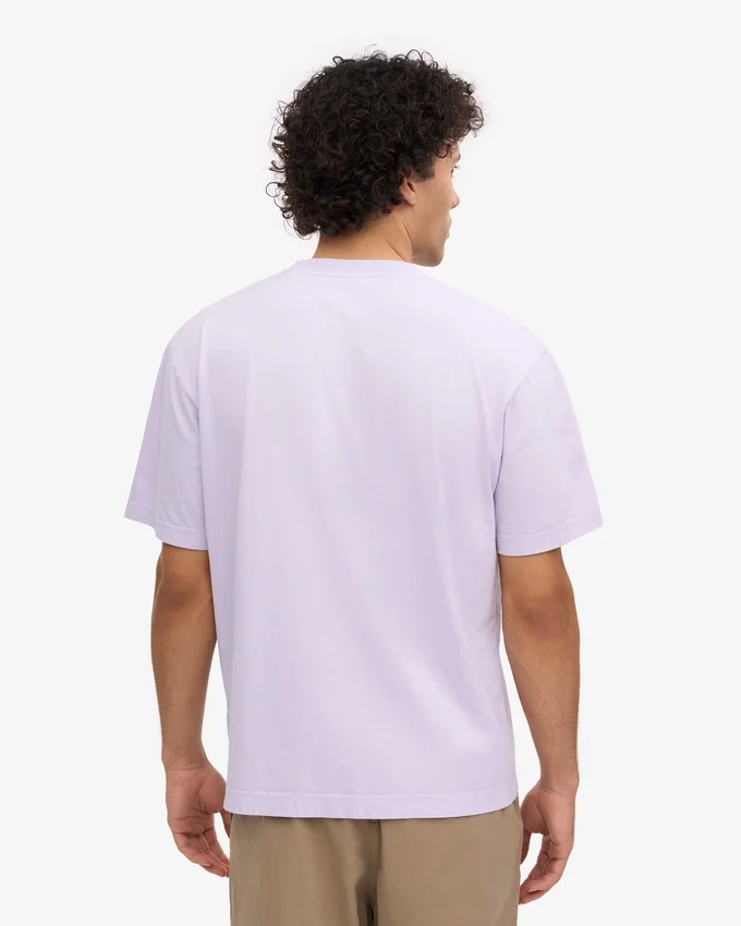 Übergroßes Bio-T-Shirt – Zartes Lavendel