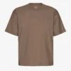Übergroßes Bio-T-Shirt – Zedernbraun