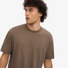Übergroßes Bio-T-Shirt – Zedernbraun