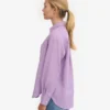 Übergroßes Leinenhemd – Soft Lavender