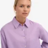 Übergroßes Leinenhemd – Soft Lavender
