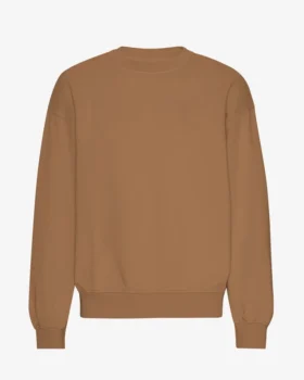 Übergrößen-Crew-Shirt aus Bio-Baumwolle – Sahara-Camel
