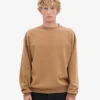 Übergrößen-Crew-Shirt aus Bio-Baumwolle – Sahara-Camel