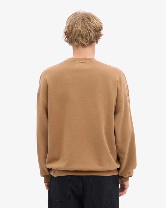 Übergrößen-Crew-Shirt aus Bio-Baumwolle – Sahara-Camel