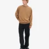 Übergrößen-Crew-Shirt aus Bio-Baumwolle – Sahara-Camel