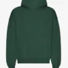 Übergrößen-Kapuzenpullover aus Bio-Baumwolle – Smaragdgrün