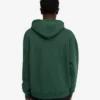 Übergrößen-Kapuzenpullover aus Bio-Baumwolle – Smaragdgrün