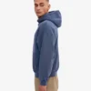 Übergrößen-Kapuzenpullover aus Bio-Merinowolle – Neptunblau