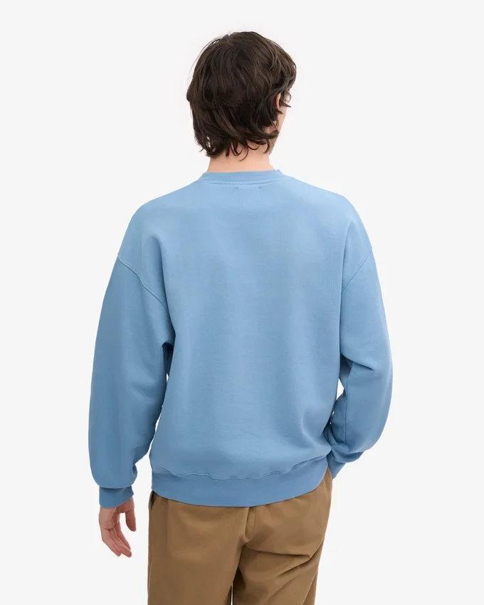 Übergrößen-Pullover aus Bio-Baumwolle – Seaside Blue