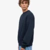 Übergrößen-Rundhals-Shirt aus Bio-Baumwolle – Marineblau