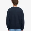 Übergrößen-Rundhals-Shirt aus Bio-Baumwolle – Marineblau