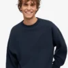 Übergrößen-Rundhals-Shirt aus Bio-Baumwolle – Marineblau