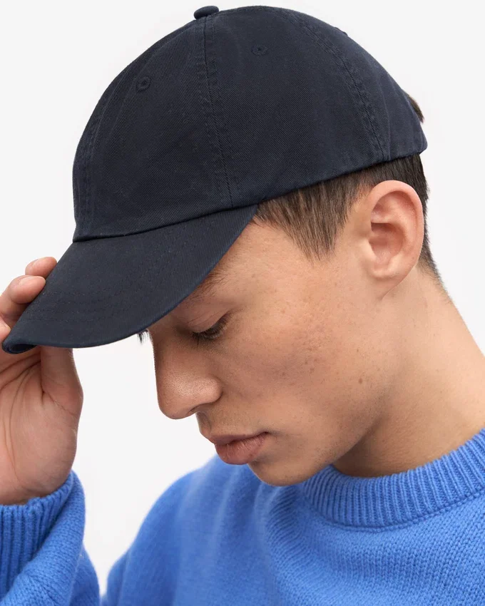 Bio-Baumwoll-Cap – Marineblau