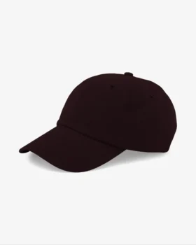 Bio-Baumwoll-Cap – Oxblood-Rot
