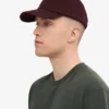 Bio-Baumwoll-Cap – Oxblood-Rot
