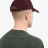 Bio-Baumwoll-Cap – Oxblood-Rot