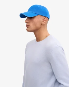 Bio-Baumwoll-Cap – Pazifikblau