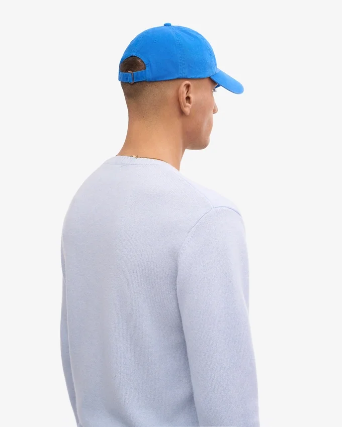 Bio-Baumwoll-Cap – Pazifikblau