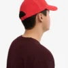 Bio-Baumwoll-Cap – Red Tangerine