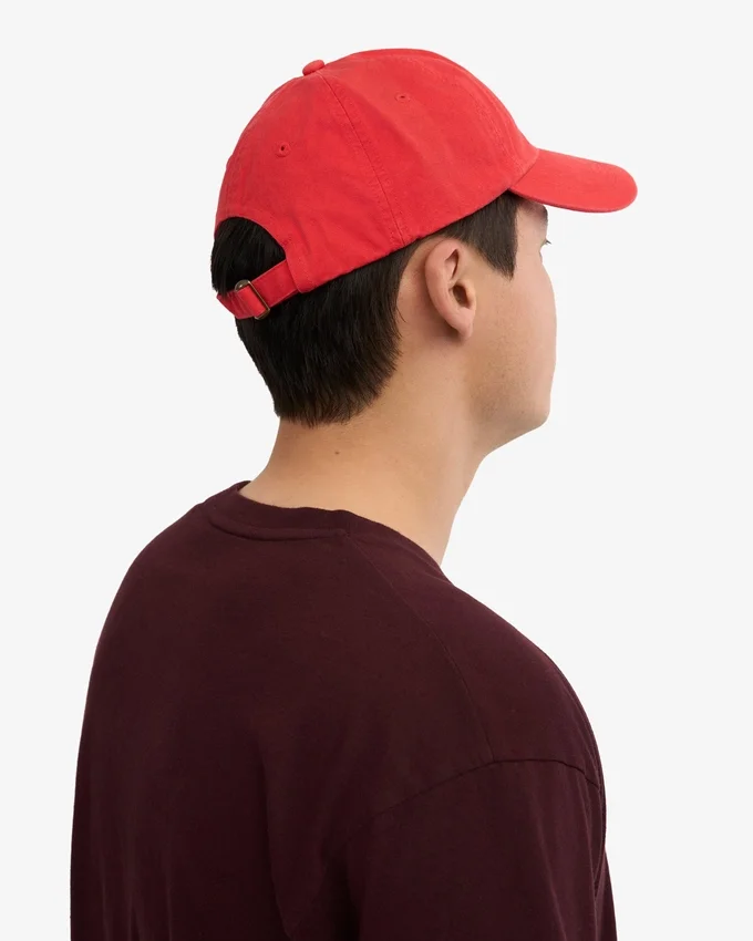 Bio-Baumwoll-Cap – Red Tangerine