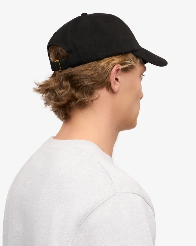 Bio-Baumwoll-Cap – Tiefschwarz