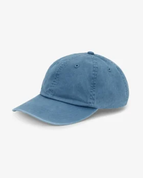 Bio-Baumwoll-Cap – Verwaschenes Indigo