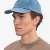 Bio-Baumwoll-Cap – Verwaschenes Indigo