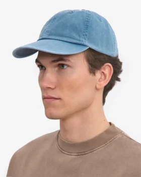 Bio-Baumwoll-Cap – Verwaschenes Indigo