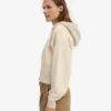 Bio-Crop-Kapuzenjacke mit Reißverschluss – Elfenbeinweiß