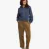Bio-Crop-Kapuzenjacke mit Reißverschluss – Petrolblau