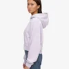 Bio-Crop-Kapuzenjacke mit Reißverschluss – Zartes Lavendel