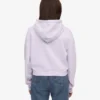 Bio-Crop-Kapuzenjacke mit Reißverschluss – Zartes Lavendel