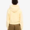 Bio-Crop-Kapuzenjacke mit Reißverschluss – Zartgelb