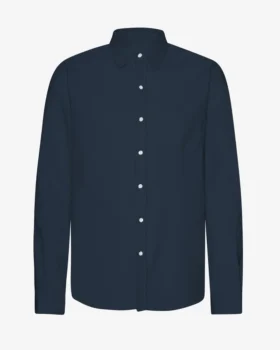Bio-Flanellhemd – Marineblau