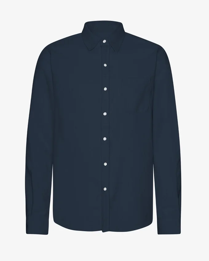 Bio-Flanellhemd – Marineblau