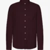 Bio-Flanellhemd – Oxblood-Rot