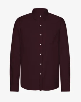 Bio-Flanellhemd – Oxblood-Rot