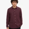 Bio-Flanellhemd – Oxblood-Rot