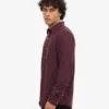 Bio-Flanellhemd – Oxblood-Rot