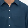 Bio-Flanellhemd – Petrolblau