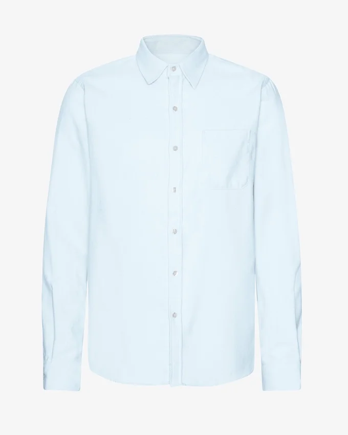 Bio-Flanellhemd – Polarblau