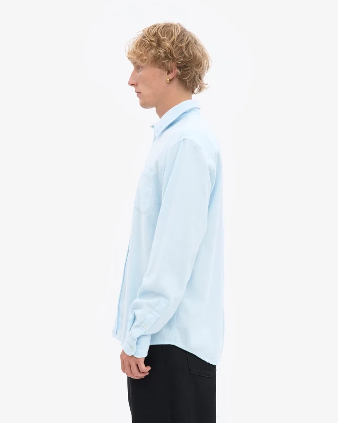 Bio-Flanellhemd – Polarblau