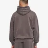 Bio-Hoodie in Oversize – Ausgewaschenes Schlammgrau