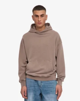 Bio-Hoodie in Oversize-Passform – verblasstes Khaki