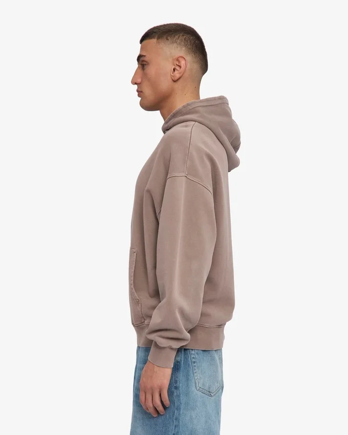 Bio-Hoodie in Oversize-Passform – verblasstes Khaki