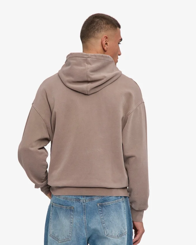 Bio-Hoodie in Oversize-Passform – verblasstes Khaki